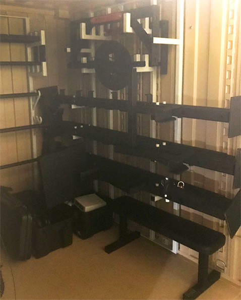 Interior of Gym Box
